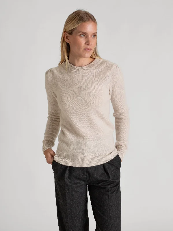 Cashmere sweater "Lola" - pearl