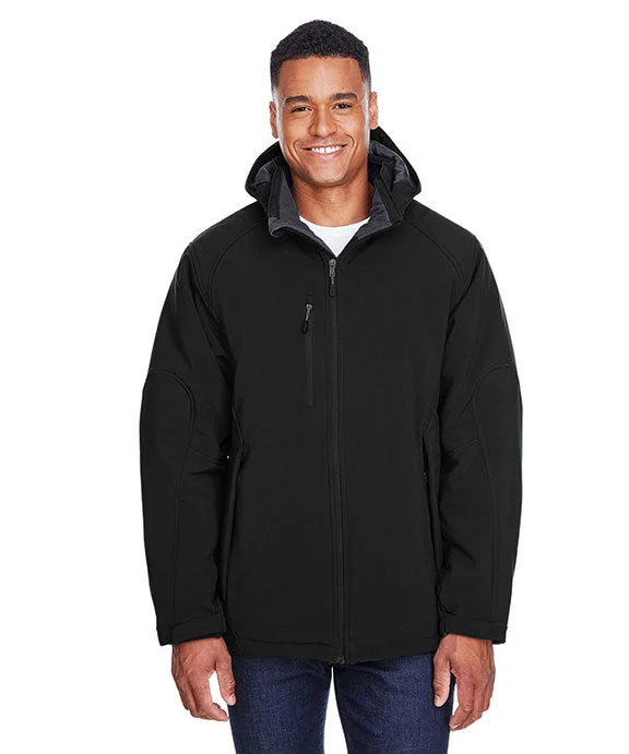 88159 - North End Mens Glacier Insulated Three-Layer Fleece Bonded Soft Shell Jacket with Detachable Hood