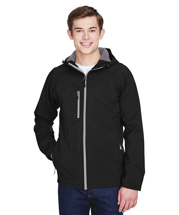 88166 - North End Mens Prospect Two-Layer Fleece Bonded Soft Shell Hooded Jacket