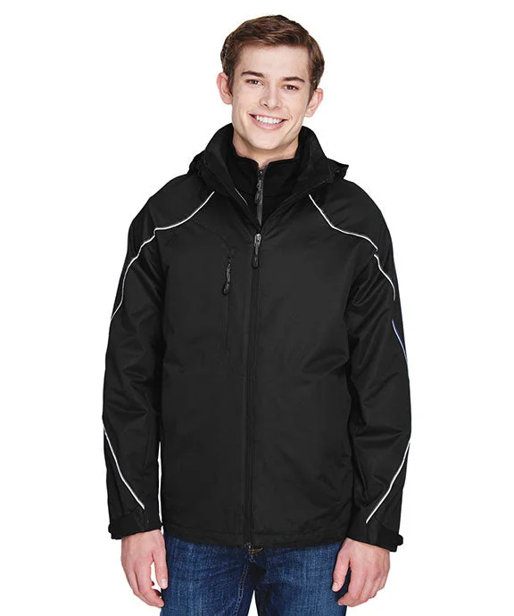 88196 - North End Mens Angle 3-in-1 Jacket with Bonded Fleece Liner