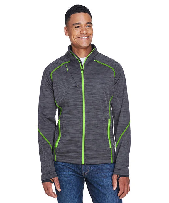 88697 - North End Mens Flux Mélange Bonded Fleece Jacket