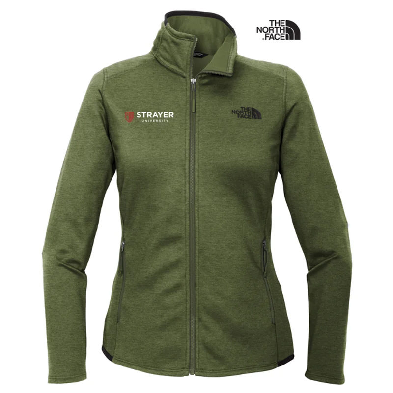 NEW STRAYER The North Face ® Ladies Skyline Full-Zip Fleece Jacket-Four Leaf Clover Heather