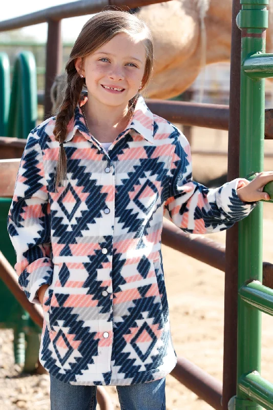 Girl's Cinch Snap Front Shirt Jacket #CWJ8820001