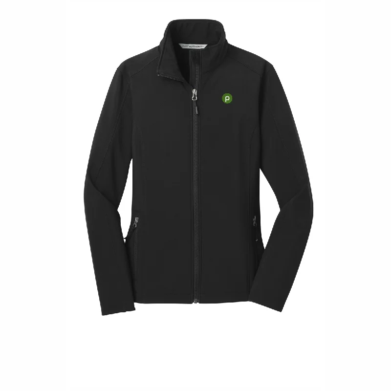 Port Authority® Black Core Soft Shell Ladies' Jacket