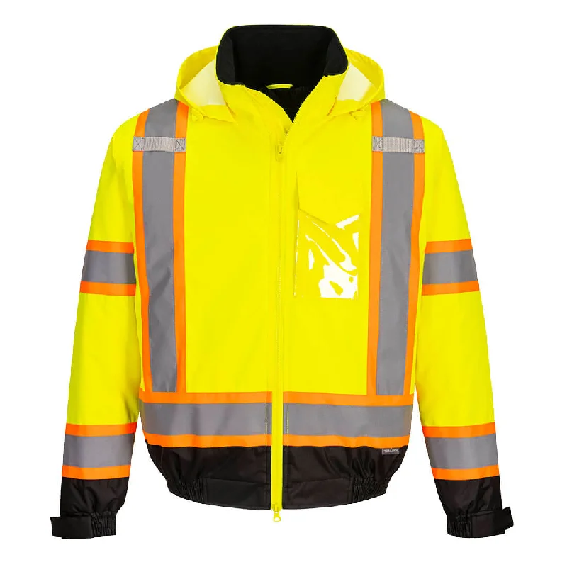 Portwest Hi-Vis X Back Contrast Tape Winter Bomber Jacket