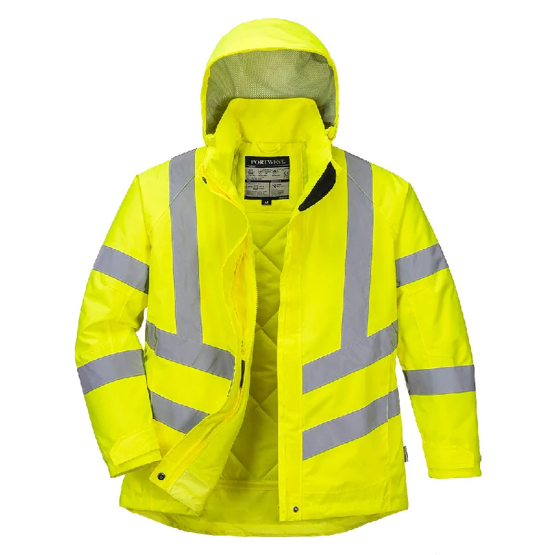 Portwest Ladies Hi-Vis Winter Jacket Yellow #LW74