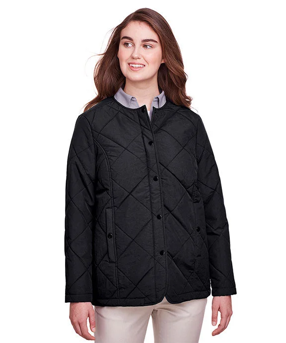 UC708W - UltraClub Ladies Dawson Quilted Hacking Jacket