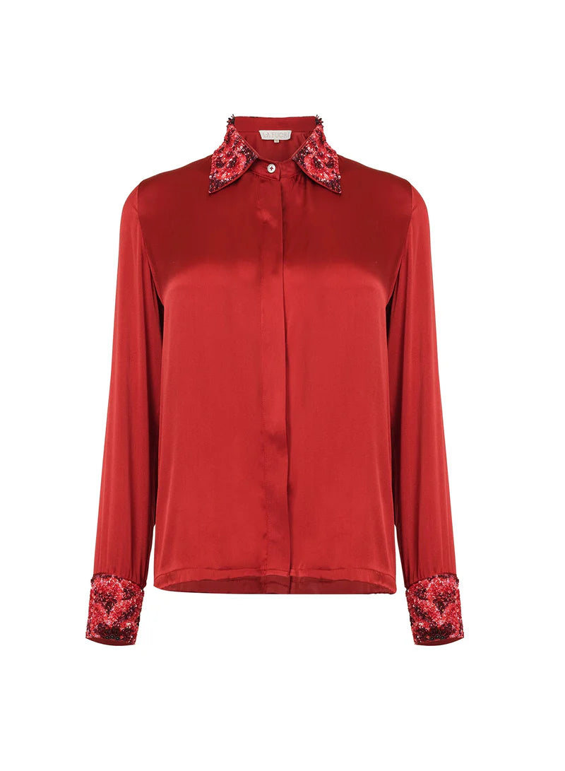 La Fuori Cranberry Rose Shirt