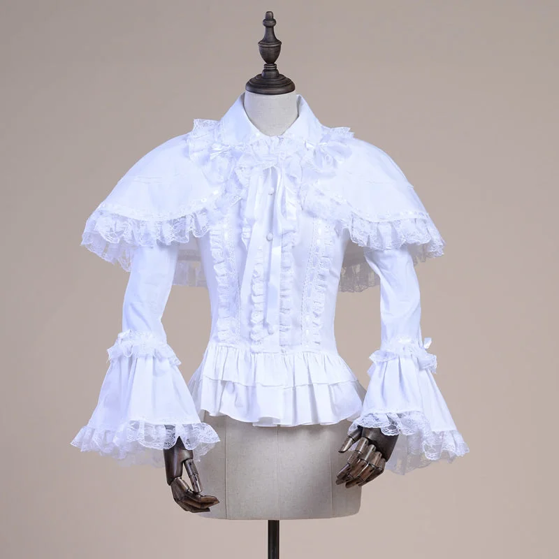 Lace Garden~Retro Lolita Princess Winter Shirt