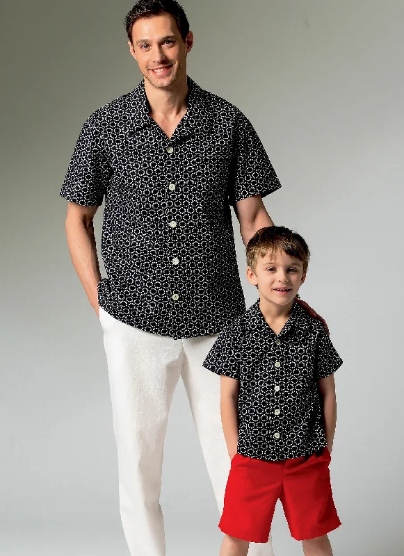 McCalls Men/Child Shirt, Shorts & Pants M6972