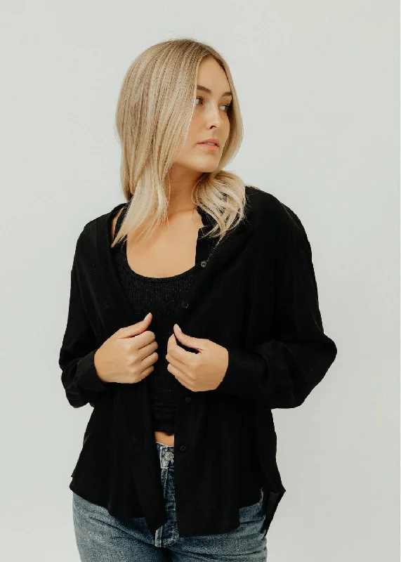 Raquel Allegra Brentwood Shirt in Black