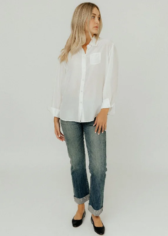 Raquel Allegra Brentwood Shirt in White