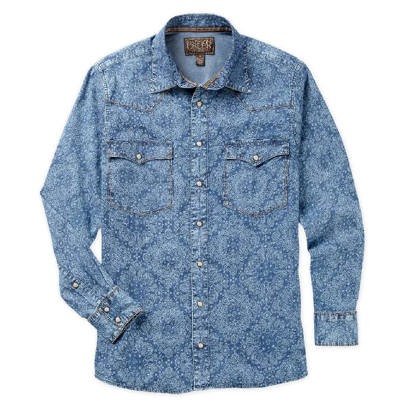 MADISON CREEK NAVY BISLEY PAISLEY SHIRT