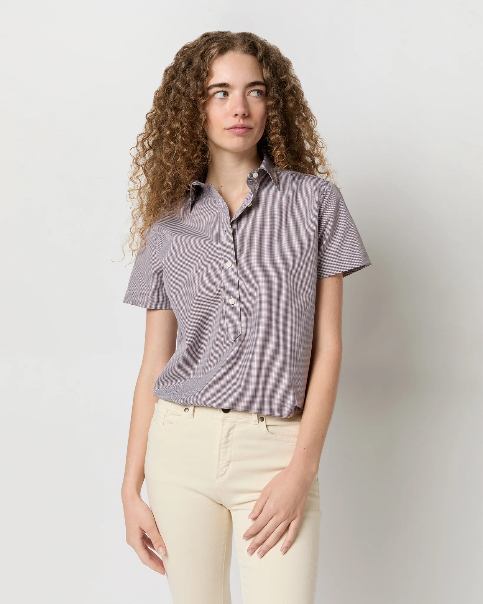 Short-Sleeved Tomboy Popover Shirt