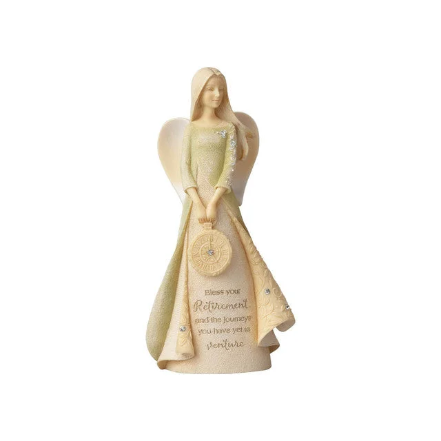 Bless Your Retirement Angel Mini Figurine by Enesco Foundations