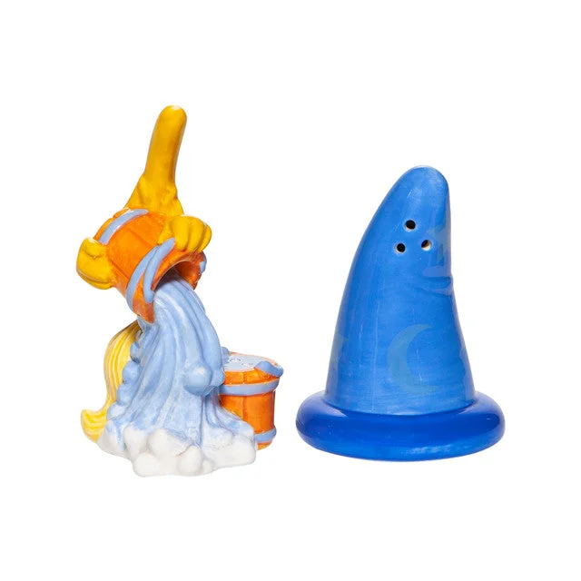 Disney Fantasia Sorcerer Hat & Broom Salt & Pepper Shakers