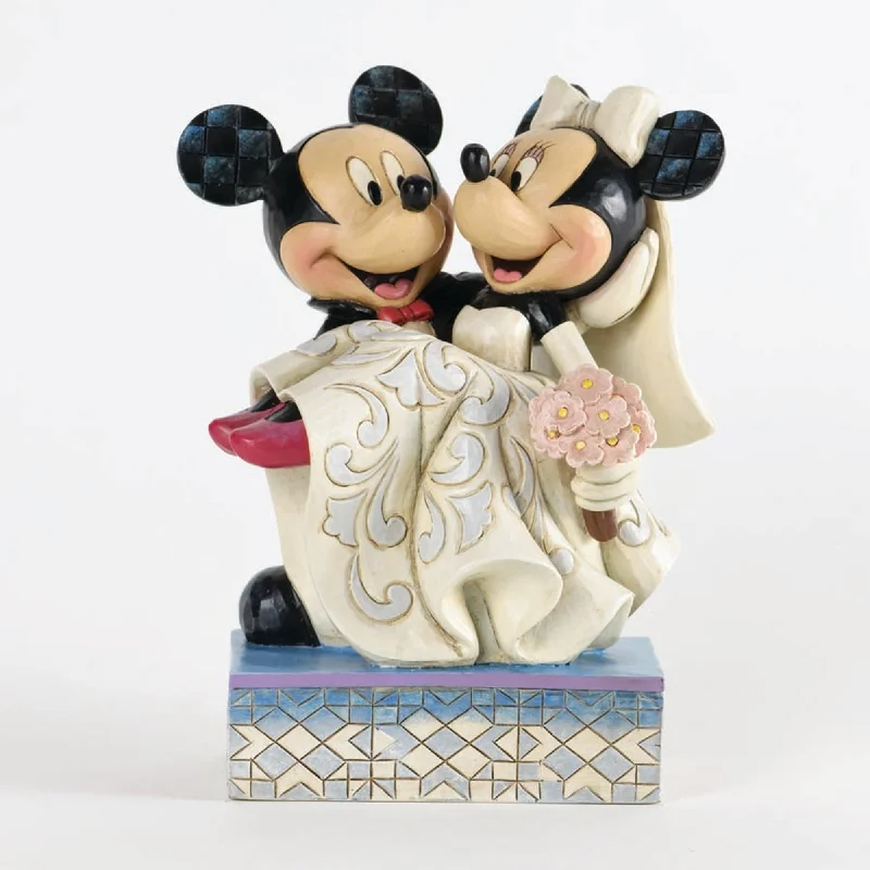 Disney Jim Shore Mickey Carries Minnie Wedding Figurine