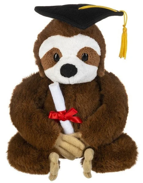 Graduation Sloth Stuffed Plush 6"