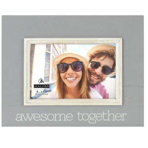 Malden Awesome Together 4"x6" Wooden Photo Frame