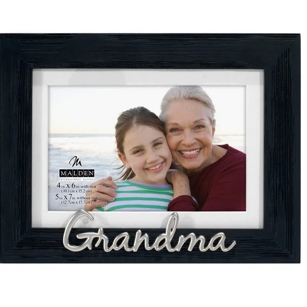 Malden Grandma 4"x6" or 5"x7" Photo Frame in Rustic Black