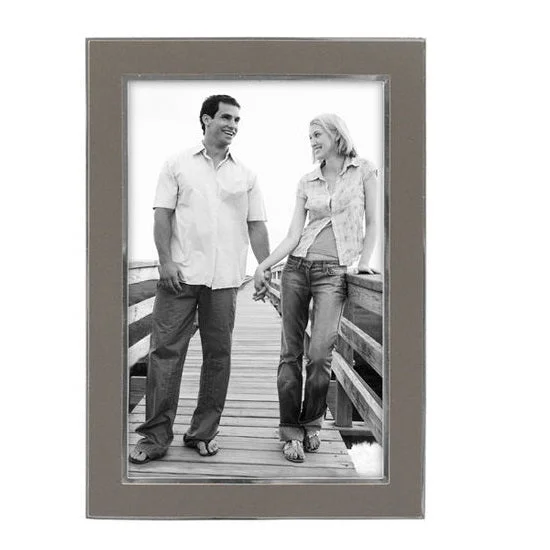 Malden Matte Silver Sleek 4"x6" Photo Frame