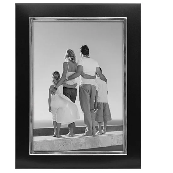 Malden Salisbury Two-Tone Black 5"x7" Photo Frame