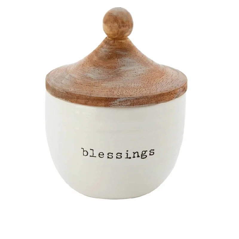 Mud Pie Blessings Jar with Ten Kraft Paper Slips