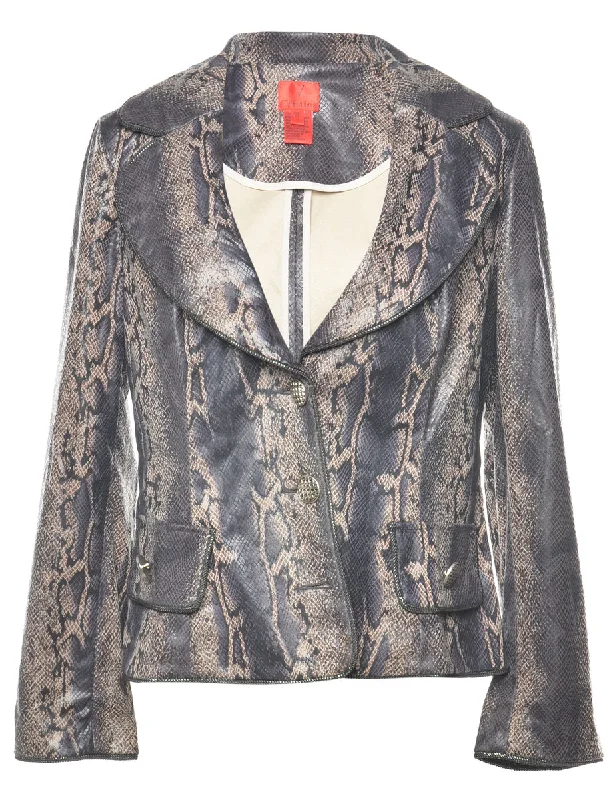 Cristina's Animal Print Blazer - L