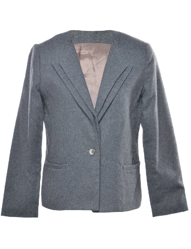 Dark Grey Blazer - L