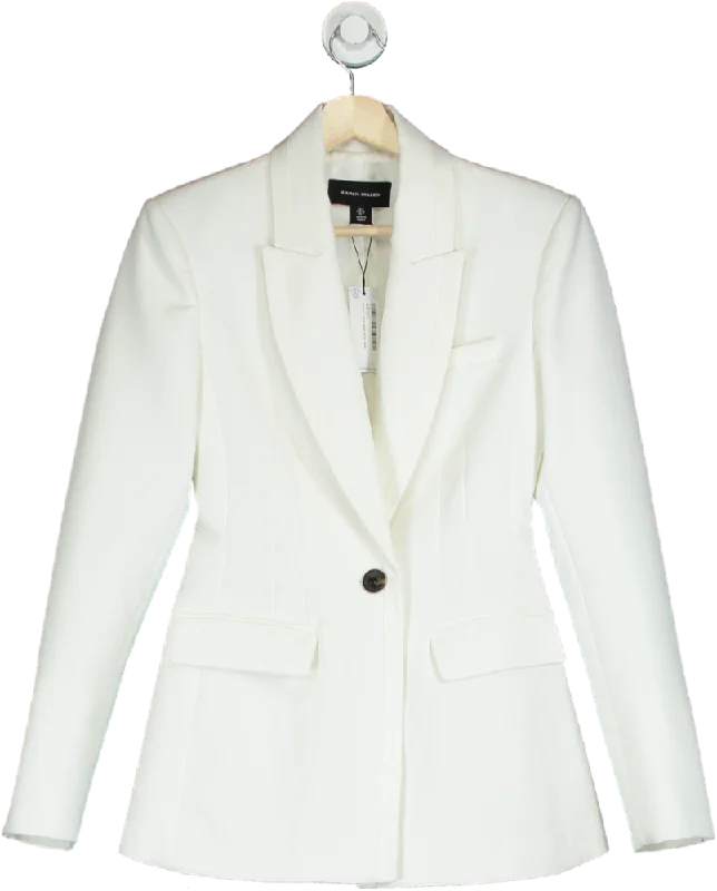 Karen Millen White Tailored Blazer UK 8