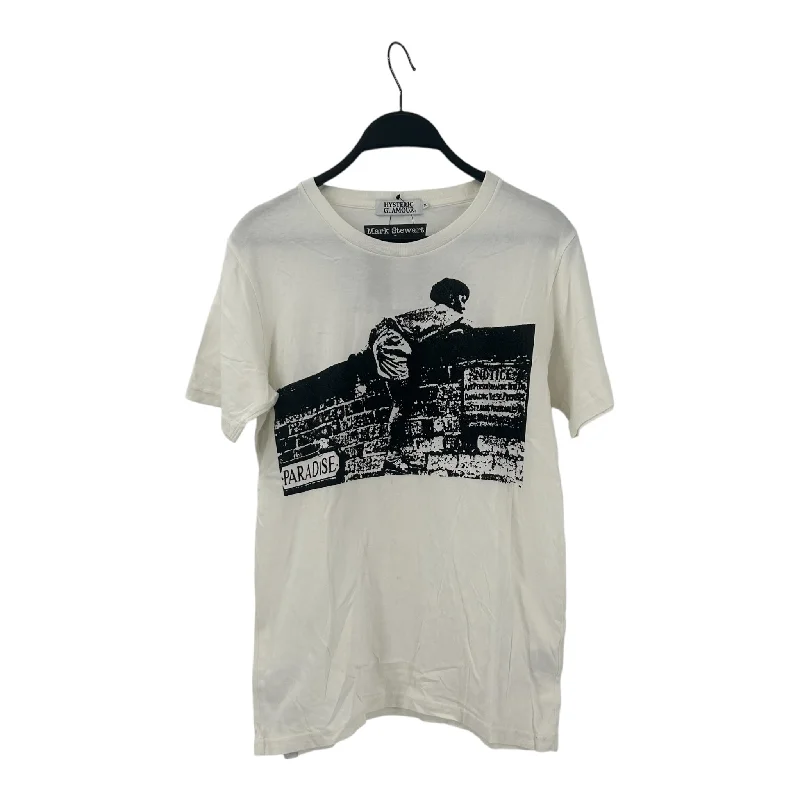 HYSTERIC GLAMOUR/MarkStewart/T-Shirt/M/White/Cotton/Graphic