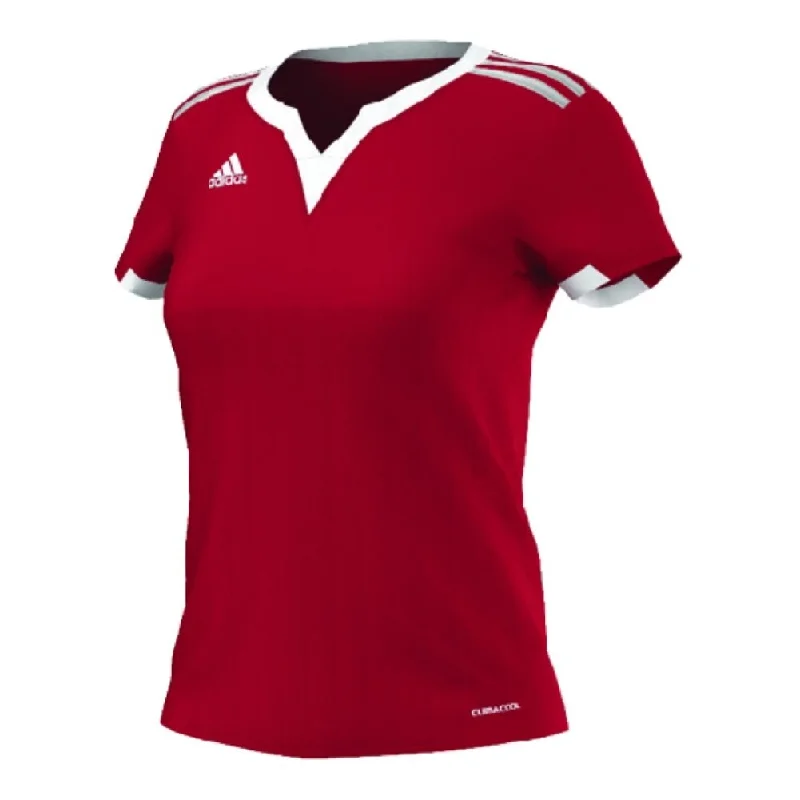 Adidas Women's Tiro 15 Jersey T-Shirt Red/White - Red