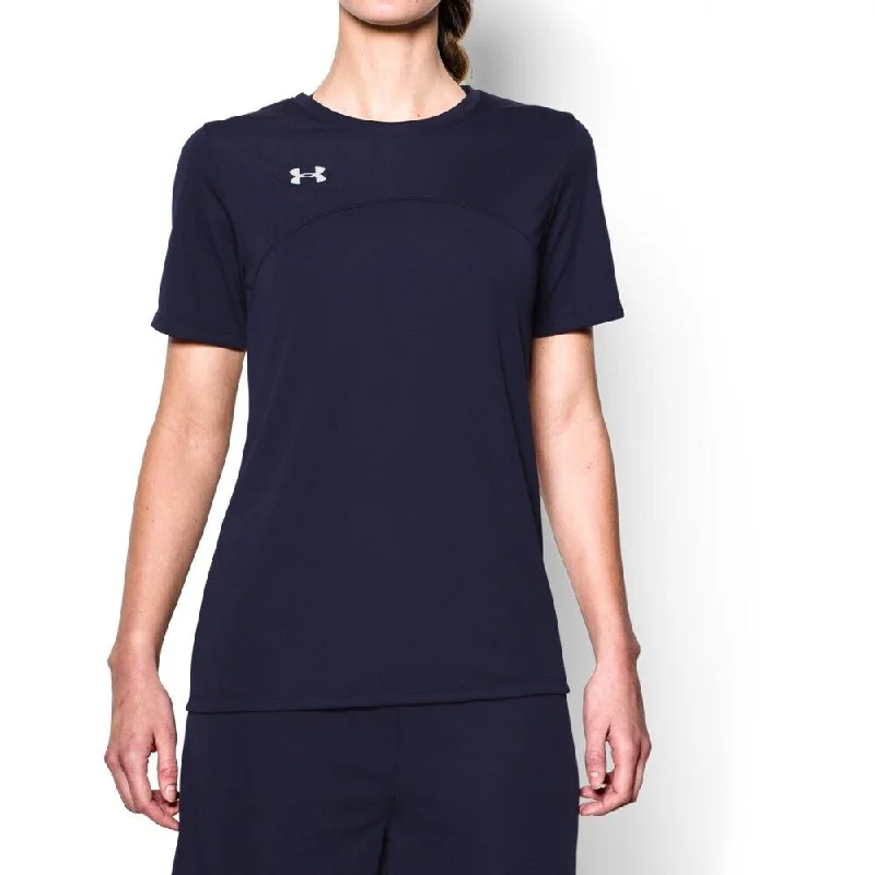 Under Armour Women's Team Golazo Jersey T-Shirt Navy - Grey - Small