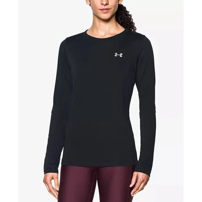 Under Armour Women's Ua Tech Long-Sleeve T-Shirt Black Size Medium