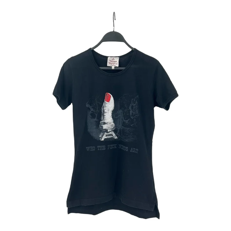 Vivienne Westwood/T-Shirt/S/Black/Cotton/FCKART