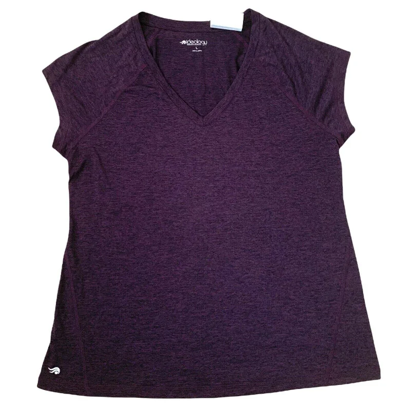 Ideology Women's Rapidry Heathered Performance T-Shirt Purple Size XXL - XX-Large