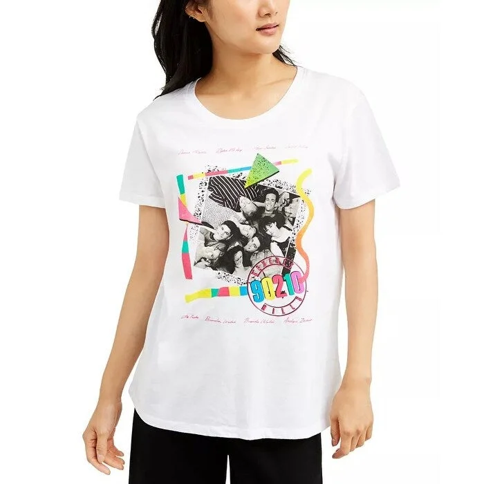 Love Tribe Juniors' 90210 Graphic T-Shirt White Size Extra Large - X-Large