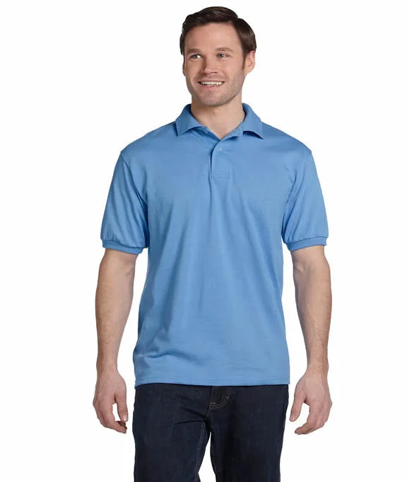 054X - Hanes Adult ComfortBlend EcoSmart® Jersey Polo Shirt | Carolina Blue