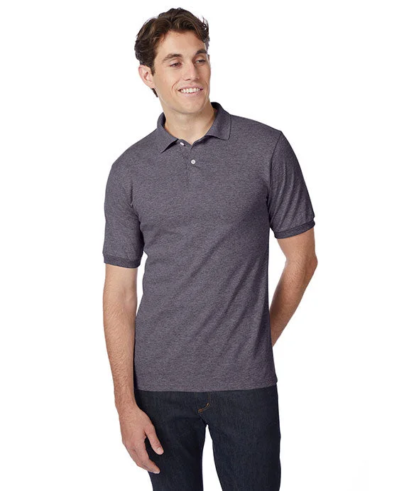 054X - Hanes Adult ComfortBlend EcoSmart® Jersey Polo Shirt | Charcoal Heather