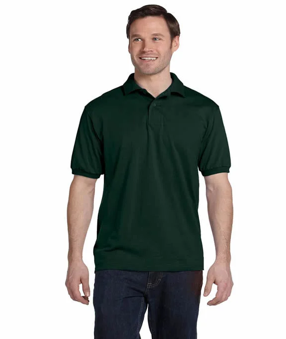 054X - Hanes Adult ComfortBlend EcoSmart® Jersey Polo Shirt | Deep Forest