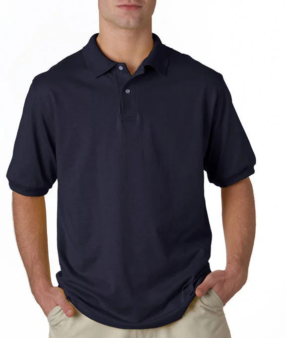 054X - Hanes Adult ComfortBlend EcoSmart® Jersey Polo Shirt | Navy