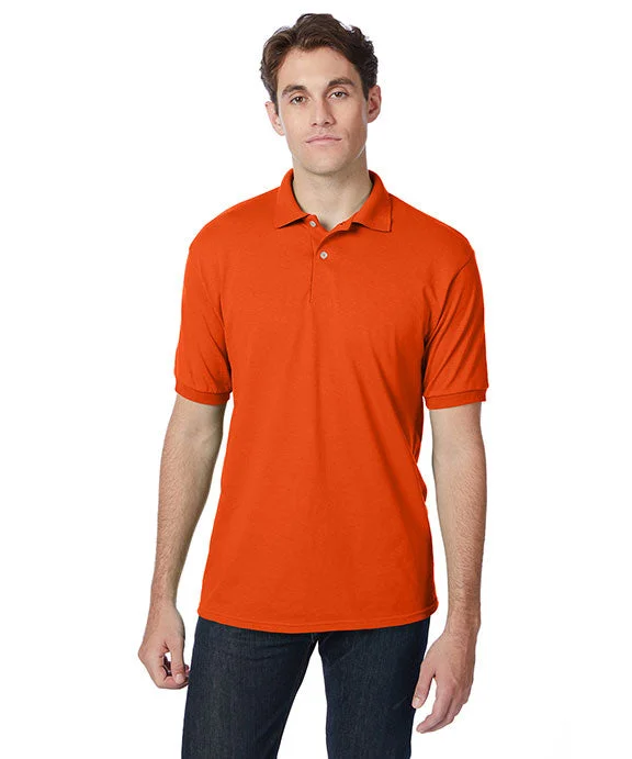 054X - Hanes Adult ComfortBlend EcoSmart® Jersey Polo Shirt | Orange