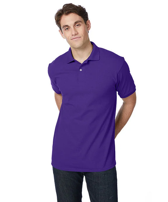 054X - Hanes Adult ComfortBlend EcoSmart® Jersey Polo Shirt | Purple