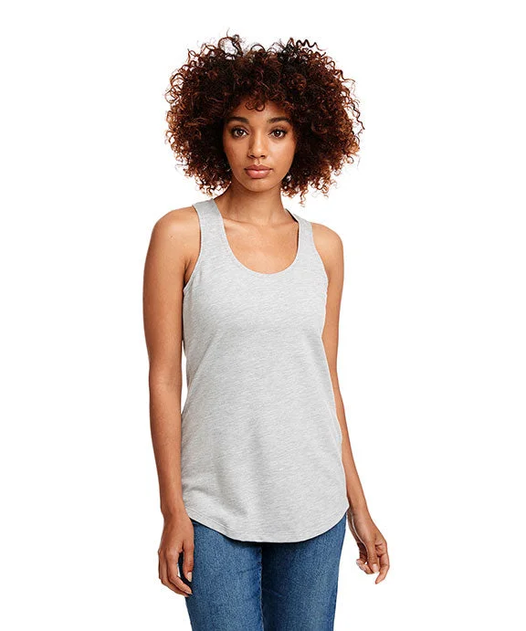 6933 - Next Level Ladies The Terry Racerback Tank Top | Heather Grey