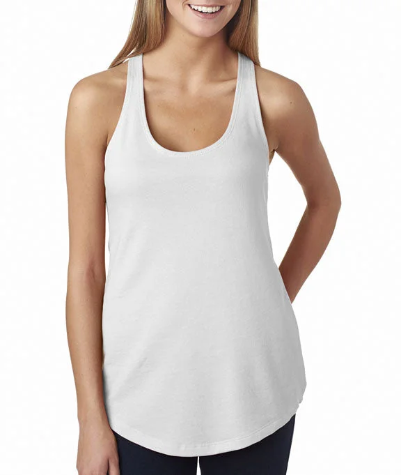 6933 - Next Level Ladies The Terry Racerback Tank Top | White