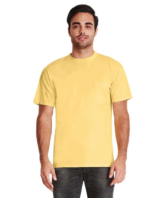 7415 - Next Level Adult Inspired Dye Crew Pocket Tee | Blonde