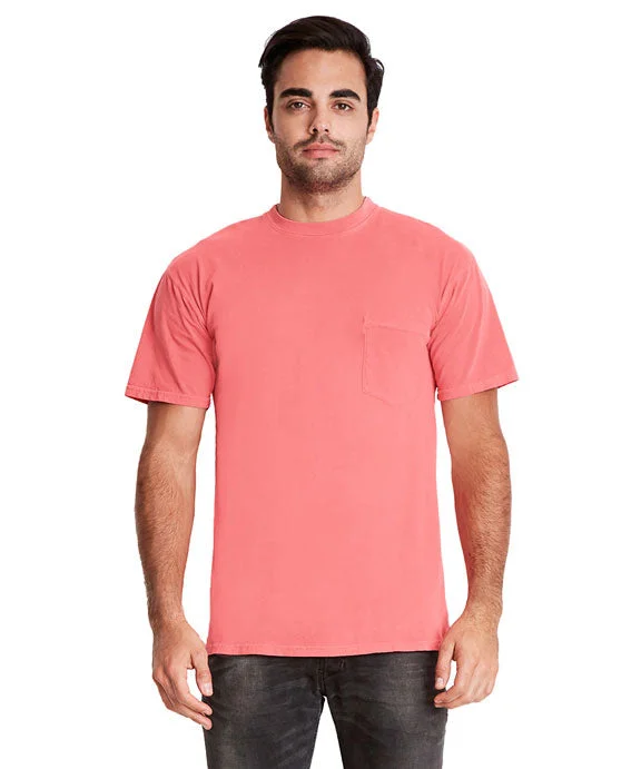 7415 - Next Level Adult Inspired Dye Crew Pocket Tee | Guava