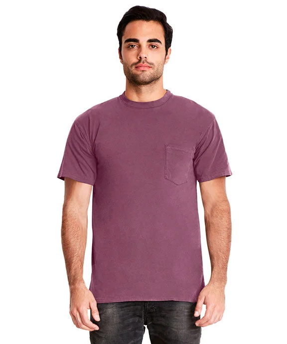 7415 - Next Level Adult Inspired Dye Crew Pocket Tee | Shiraz