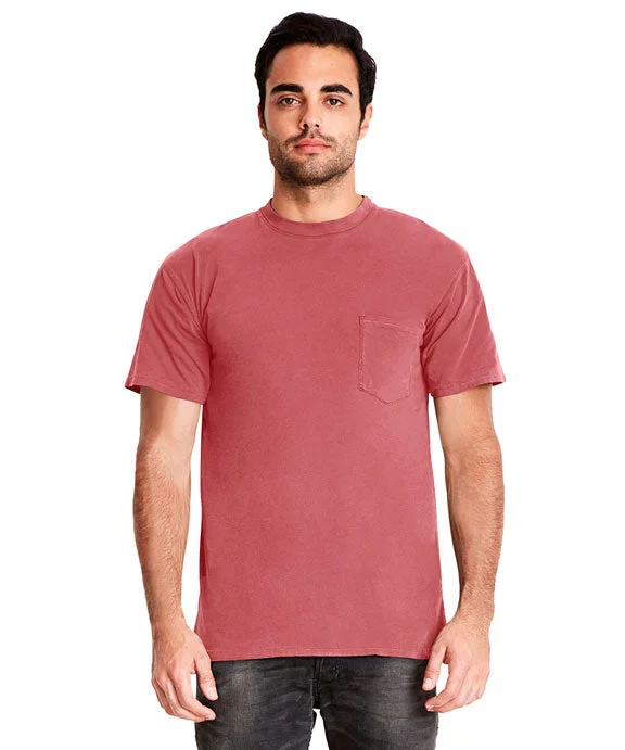 7415 - Next Level Adult Inspired Dye Crew Pocket Tee | Smoked Paprika