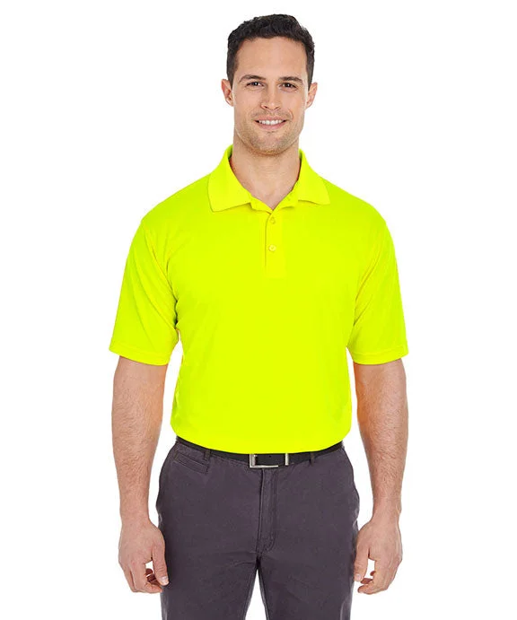 8210 - UltraClub Mens Cool & Dry Mesh Piqué Polo Shirt | Bright Yellow